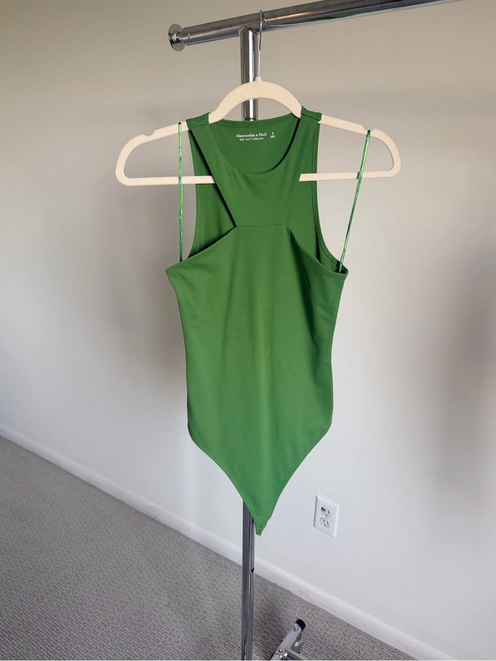 NWOT Abercrombie & Fitch Emerald Green Cutout Sleeveless Bodysuit